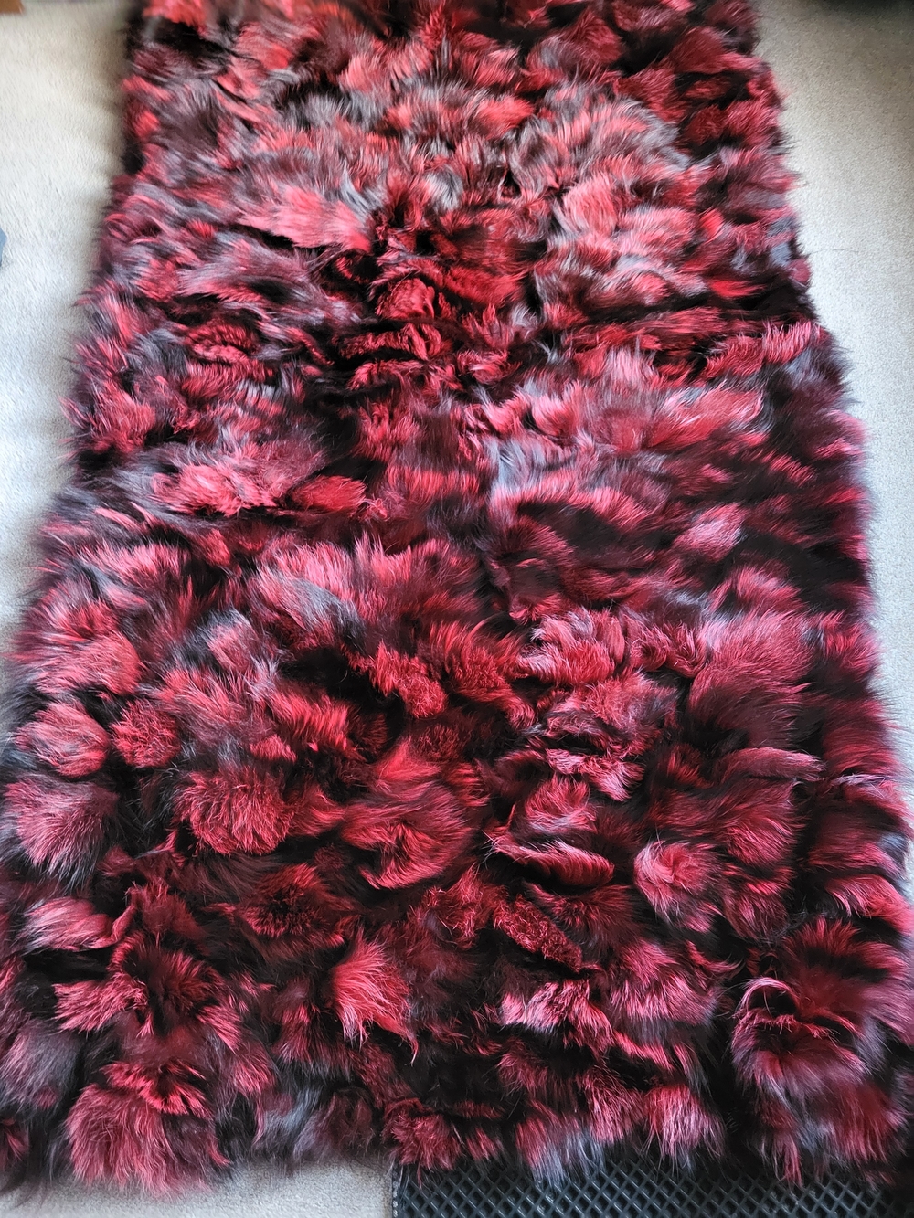 Real Fox Fur Blanket/throw.